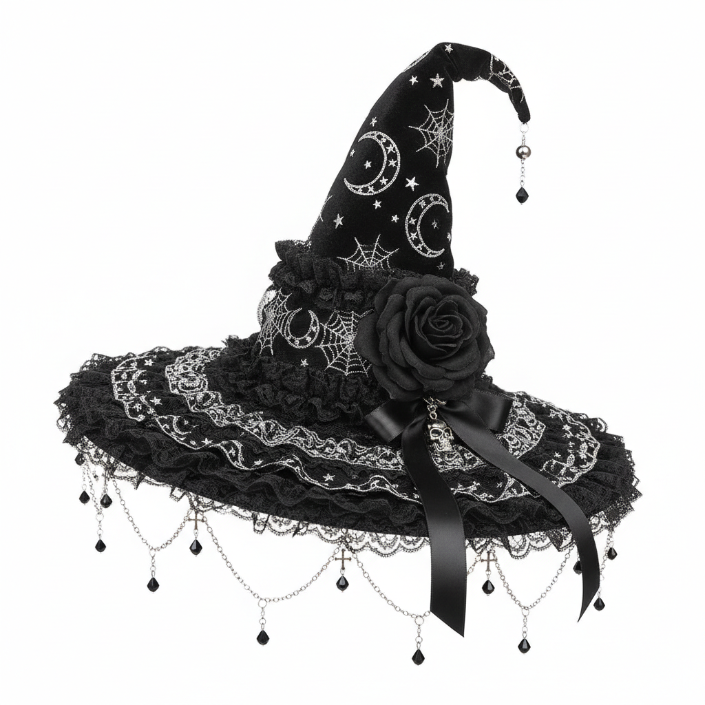Chapeau de Sorcière Gothique Lolita